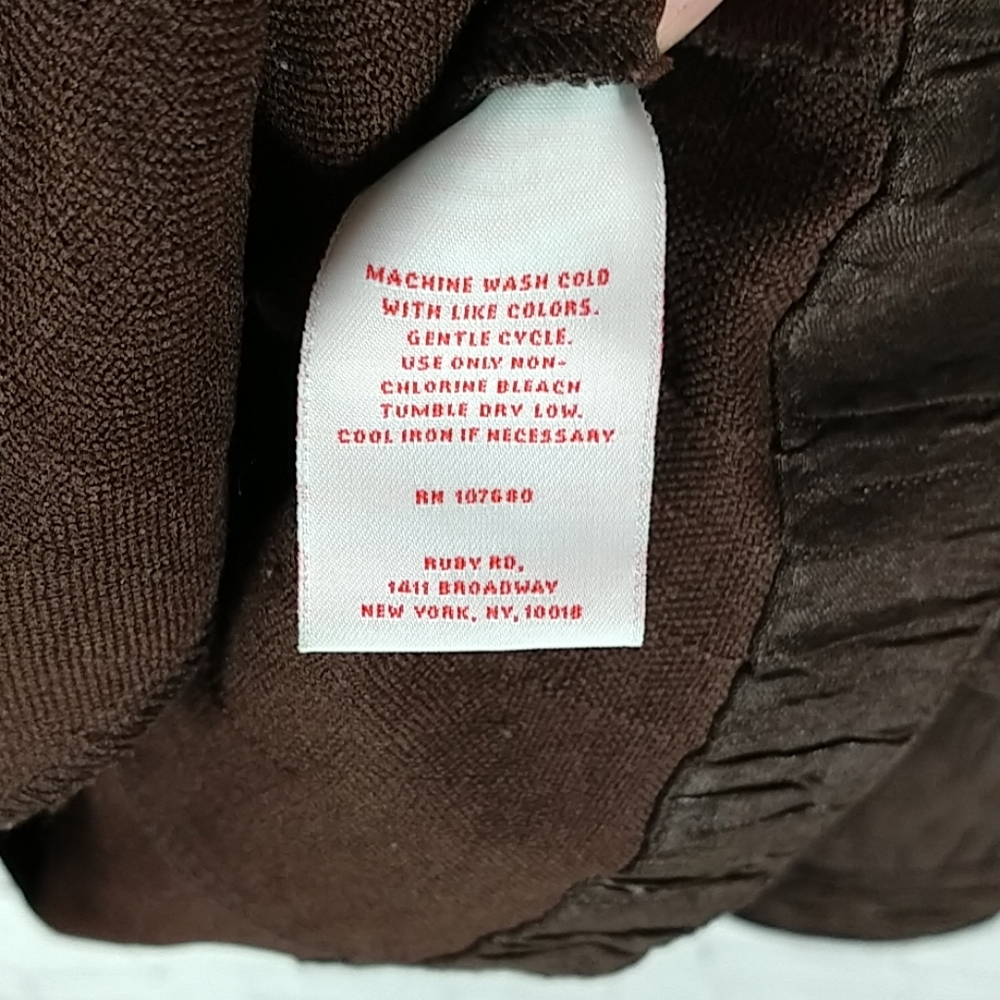 Ruby Rd Chocolate Brown Jacket - Picture 6 of 6